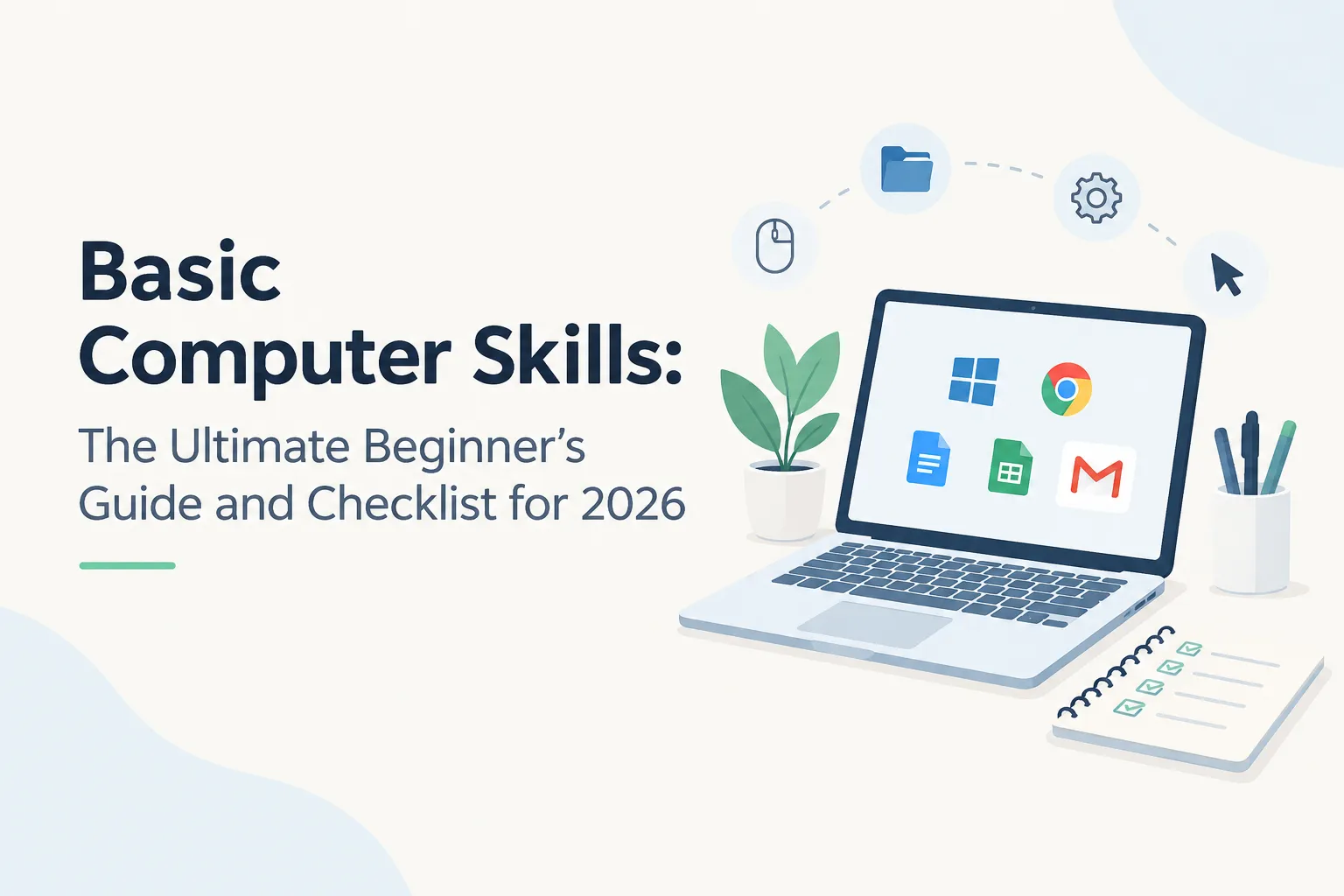 Basic Computer Skills: The Ultimate Beginner's Guide and Checklist for 2026