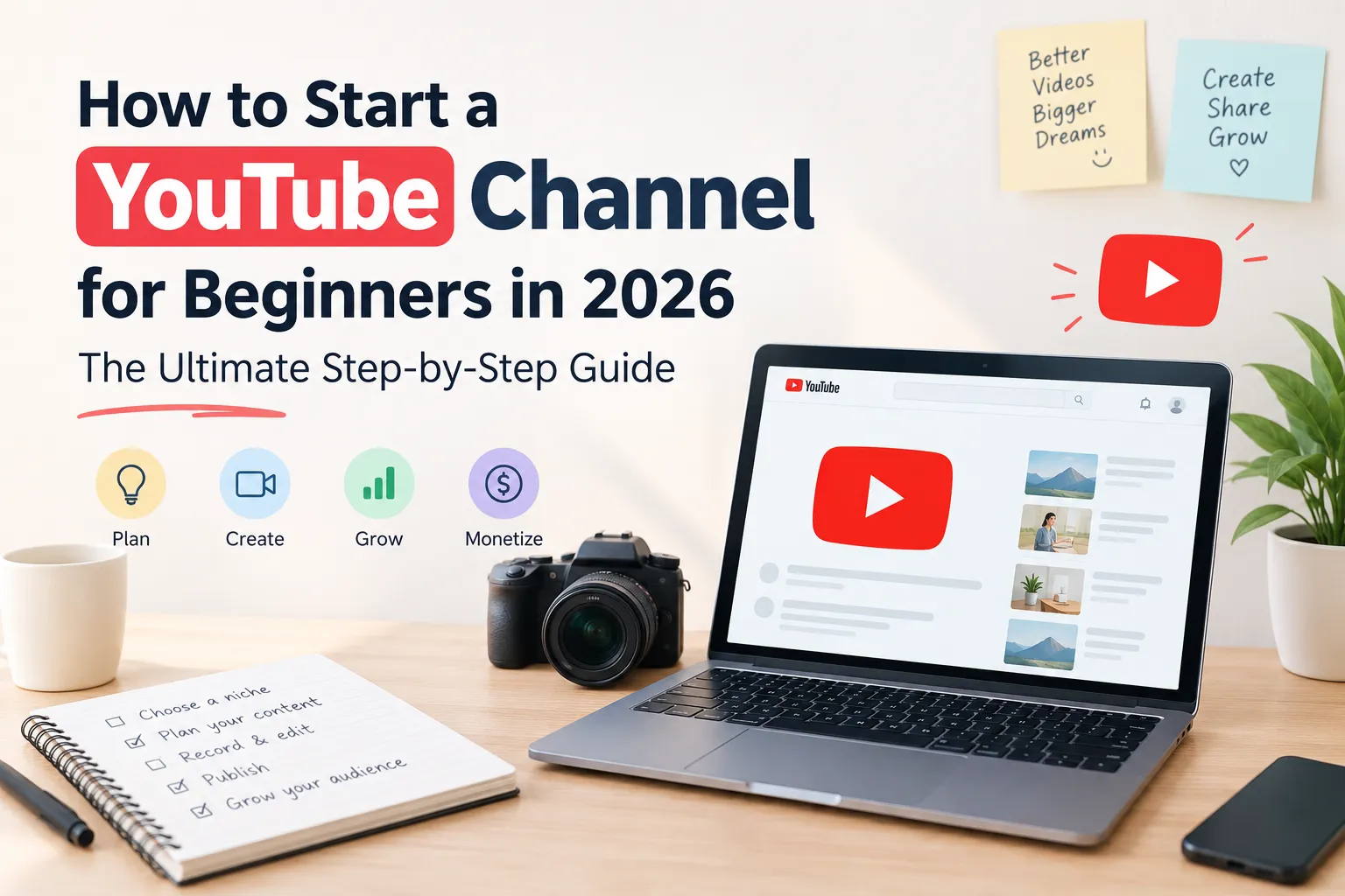 How to Start a YouTube Channel for Beginners in 2026